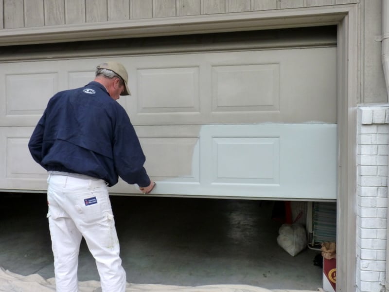 Painting Garage Door